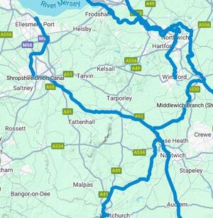 Autherley to Chester / Ellesmere Port
